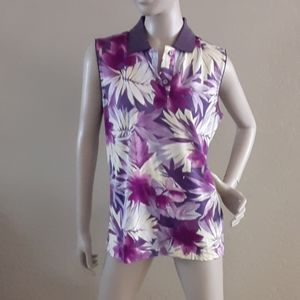 Astra sleeveless golf polo